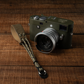 「Parashooter パラシューター」カメラ用ハンドストラップ 009（CURA 真鍮製2重リング）